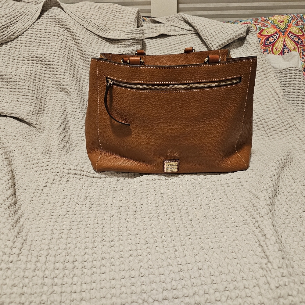 Dooney Bourke Brown Leather Tote Bag